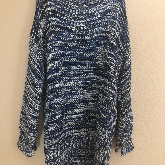 Zara blue and white knit sweater size small - Picture 5 of 8